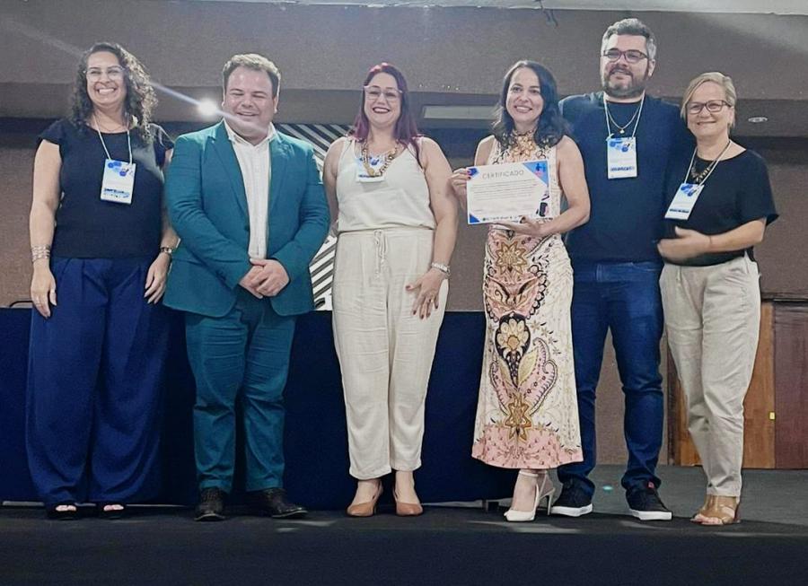 Trabalho de servidores da Sade de Primavera do Leste recebe premiao em evento sobre segurana do paciente e controle de infeces