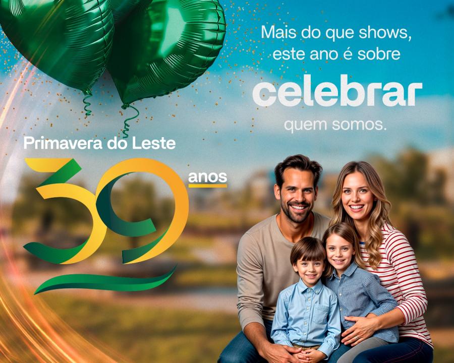 Primavera do Leste celebra 39 anos com festa cultural e momento solene no dia 13 de maio