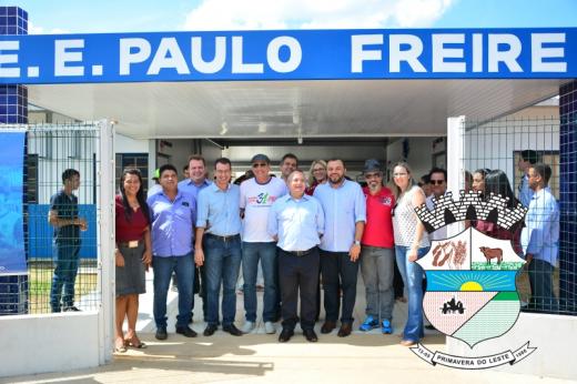 Inaugurao Escola Pulo Freire ( Visita do Governador Pedro Taques)
