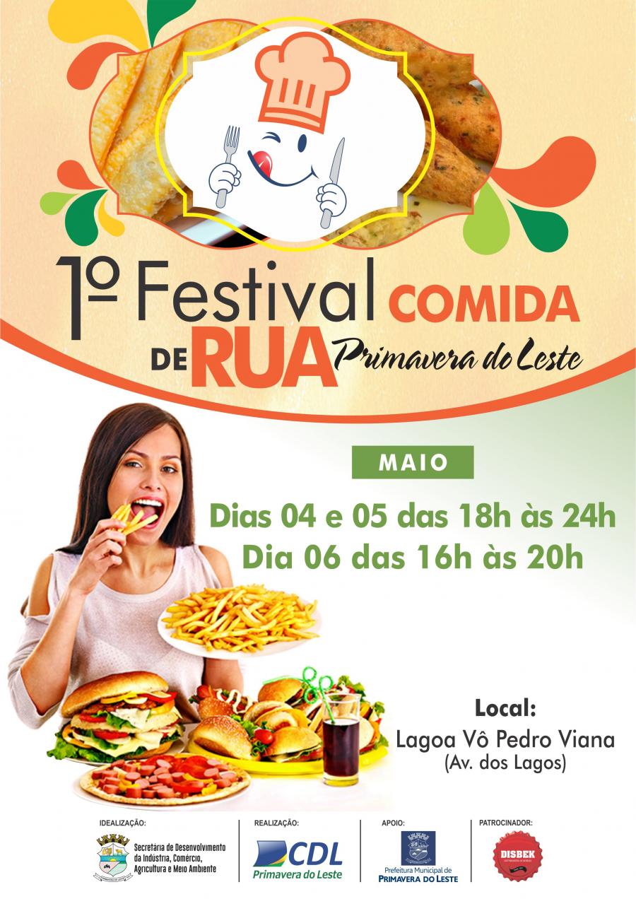Prefeitura e CDL promovem  1º Festival de Comida de Rua