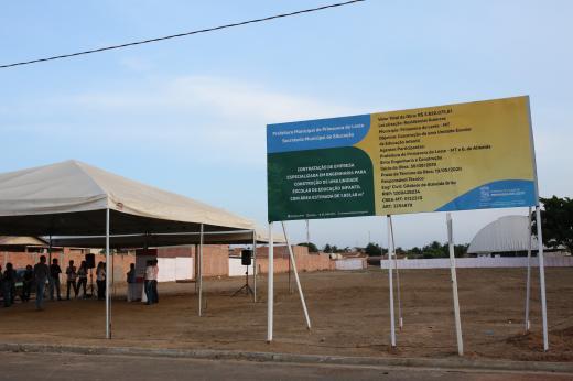 Lanamento da Creche no Bairro Guterrez