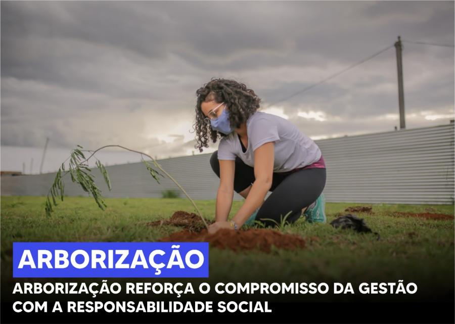 Arborização reforça o compromisso da gestão com a responsabilidade social, diz Léo Bortolin