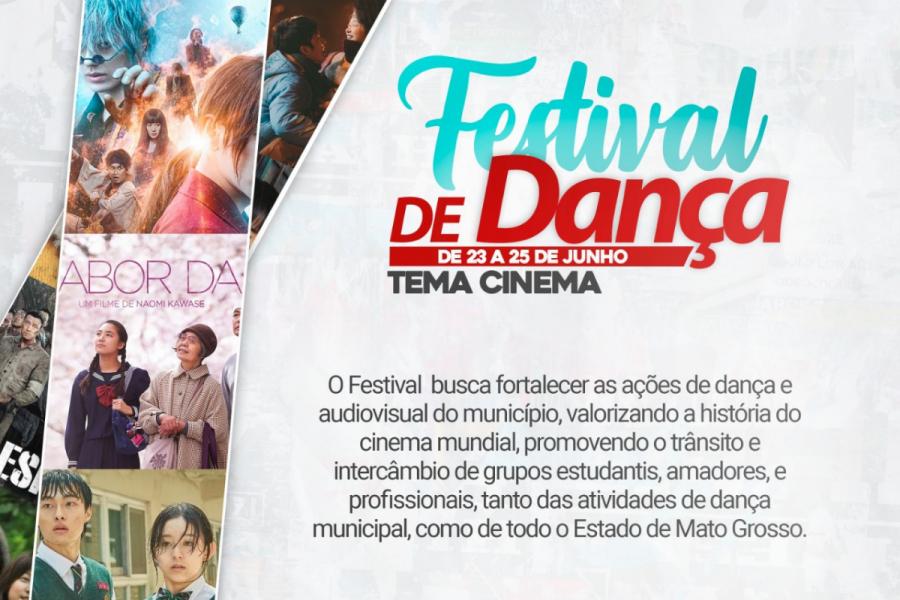 Imagem de Capa: 10° Festival de dança com “tema cinema” será entre 23 a 25 de junho