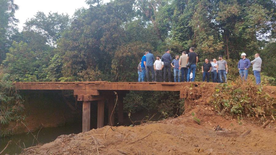 Imagem de Capa: Prefeitura de Primavera do Leste anuncia construção de ponte de concreto no Rio Sapé