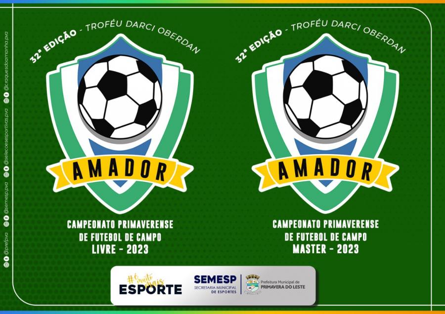 Inscries para o 32 Campeonato Primaverense de Futebol Amador esto abertas