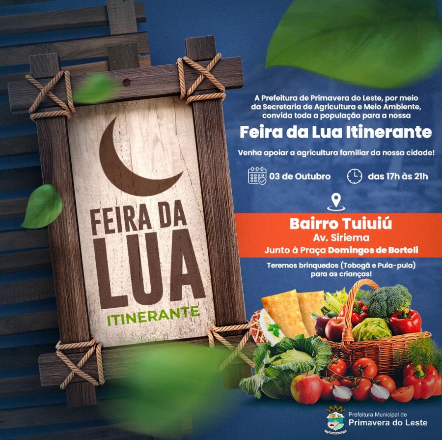 Imagem de Capa: Feira da lua promove agricultura familiar e diversão no bairro Tuiuiú