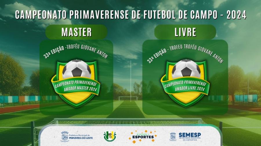 33 Campeonato de Futebol Amador de Primavera do Leste est com inscries abertas